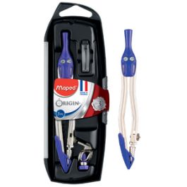 Maped Boîte de compas Origin, 3 pièces, assorti