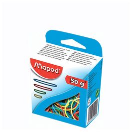 Maped Bracelets caoutchouc en carton, 50 g, assorti