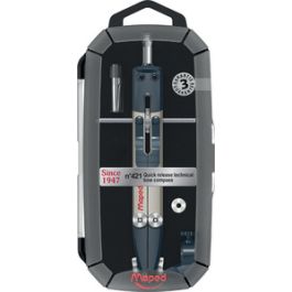 Maped Coffret de compas technique No.421, 4 pièces, noir