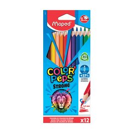 Maped Crayon de couleur COLOR'PEPS STRONG, étui carton de 12