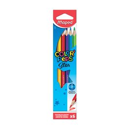 Maped Crayon de couleur COLOR'PEPS Star, étui carton de 6