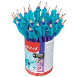Maped Crayon de papier avec guide-doigt, pot de 22