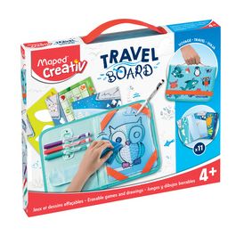 Maped Creativ Kit de dessin voyage TRAVEL BOARD, 19 pièces