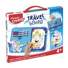 Maped Creativ Kit de dessin voyage TRAVEL BOARD, 21 pièces