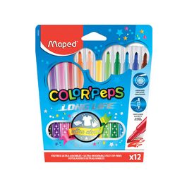 Maped Feutre COLOR'PEPS LONG LIFE, étui carton de 12