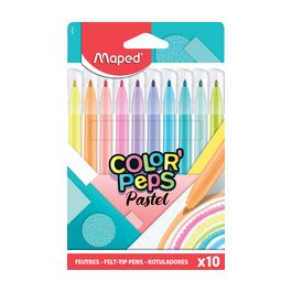Maped Feutre COLOR'PEPS Pastel, étui carton de 10
