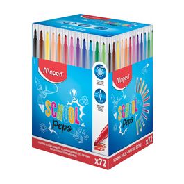 Maped Feutres dessin COLOR'PEPS Long Life, présentoir de 72