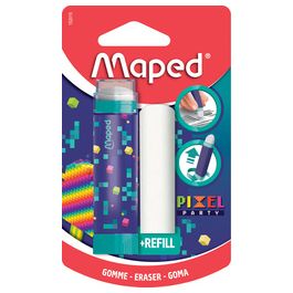 Maped Gomme PIXEL PARTY + gomme de rechange, blister