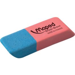 Maped Gomme en caoutchouc Duo-Gom, medium, bleu/rouge