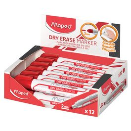 Maped Marqueur pour tableau blanc Marker'Peps Jumbo, rouge x12