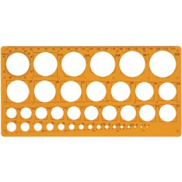 Maped Trace-cercles pairs et impairs de 1 à 35 mm,39 cercles