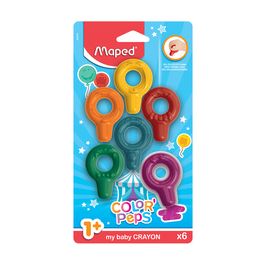 Maped my baby Craie de coloriage COLOR'PEPS, blister de 6