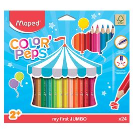 Maped my first Crayons de couleur COLOR'PEPS Jumbo, étui 24