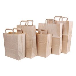 NATURE Star Sac en papier Strong, 320 x 170 x 250 mm, brun