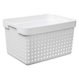 NHG Bac de rangement SEOUL BASKET L, PP, blanc