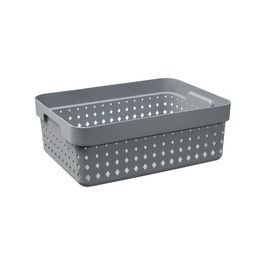NHG Bac de rangement SEOUL BASKET M, PP, gris