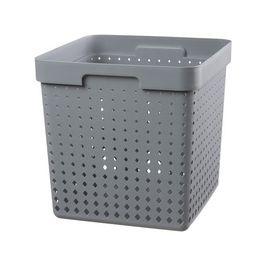 NHG Bac de rangement SEOUL BASKET XL, PP, gris