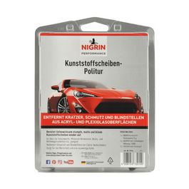NIGRIN Kunststoffscheiben-Politur Set, 3-teilig