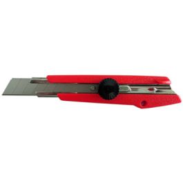 NT Cutter L-500P, boîtier en plastique, 18 mm, rouge