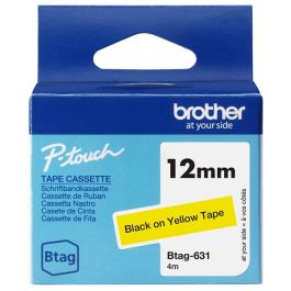 Ruban cassette d'origine Brother BTAG361 - noir, jaune