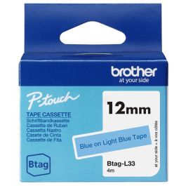 Ruban cassette d'origine Brother BTAGL33 - bleu clair