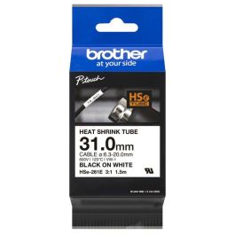 Ruban de marquage d'origine Brother HSE261E - noir, blanc