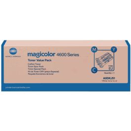 Toners d'origines Konica Minolta A0DKJ51 - cyan, magenta, jaune