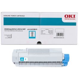Toner d'origine OKI 44318619 - cyan