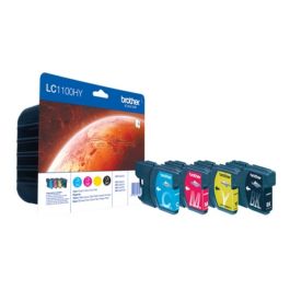 Cartouches d'origines Brother LC1100HYVALBPDR - multipack 4 couleurs : noire, cyan, magenta, jaune
