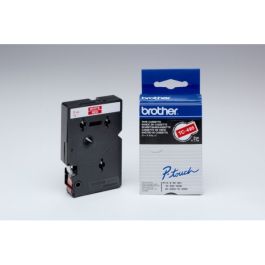 Ruban cassette d'origine Brother TC495 - rouge, blanc