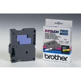 Ruban cassette d'origine Brother TX611 - noir, jaune