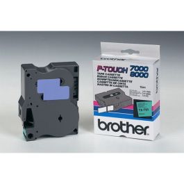Ruban cassette d'origine Brother TX751 - noir, vert