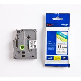 Ruban cassette d'origine Brother TZE211 - noir, blanc
