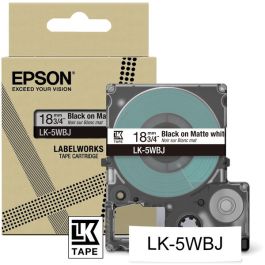 Ruban cassette d'origine Epson C53S672063 / LK-5WBJ - noir, blanc