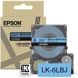 Ruban cassette d'origine Epson C53S672082 / LK-6LBJ - noir, bleu
