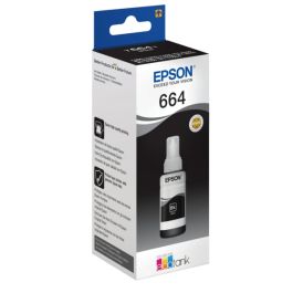 Bouteille d'encre d'origine Epson C13T664140 / 664 - noire