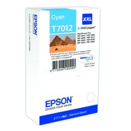 Cartouche d'origine Epson C13T70124010 / T7012 - cyan