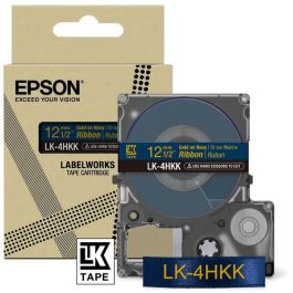 Ruban d'origine Epson C53S654002 / LK-4HKK - bleu, or