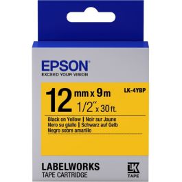 Ruban cassette d'origine Epson C53S654008 / LK-4YBP - noir, jaune