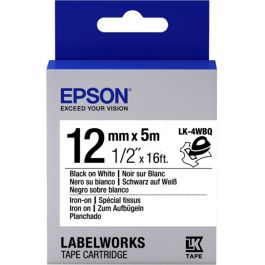 Ruban cassette d'origine Epson C53S654024 / LK-4WBQ - noir, blanc