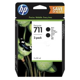 Cartouche d'origine HP P2V31A / 711 - noire - pack de 2