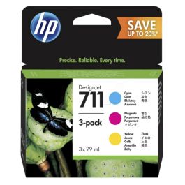 Cartouches d'origines HP P2V32A / 711 - multipack 3 couleurs : cyan, magenta, jaune