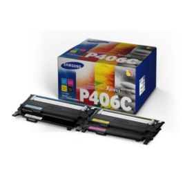 Toners d'origines HP SU375A / CLT-P406C - multipack 4 couleurs : noir, cyan, magenta, jaune