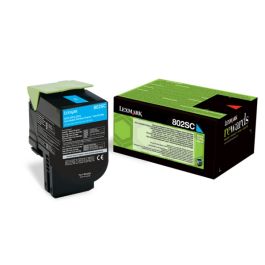 Toner d'origine Lexmark 80C2SC0 / 802SC - cyan