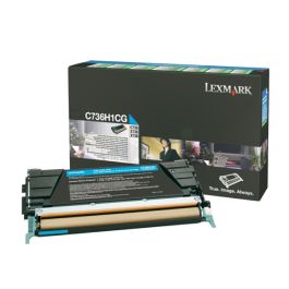Toner d'origine Lexmark C736H1CG - cyan