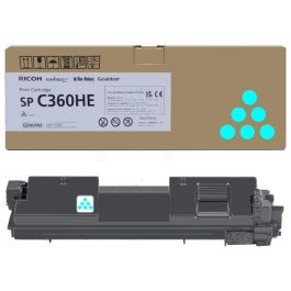 Toner d'origine Ricoh 408185 / SPC360HE - cyan