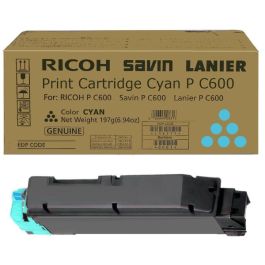 Toner d'origine Ricoh 408315 / P C600 - cyan