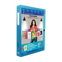 Oxford Boite de rangement POLYVISION, A4, PP, bleu