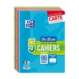 Oxford Cahier piqûre, 240 x 320 mm, Seyès, 96 pages,lot de 5
