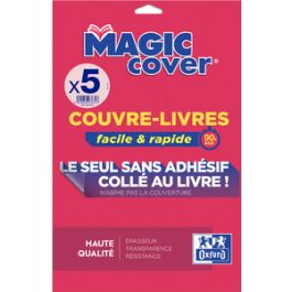 Oxford Couvre-livres "Magic Cover", contenu: 5 feuilles